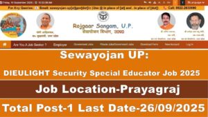 Read more about the article Sewayojan Security Special Educator Job 2025 | Apply Online