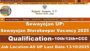 Read more about the article Sewayojan Storekeepar Vacancy 2025 – Appy Now