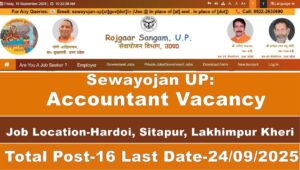 Read more about the article Sewayojan UP Accountant Vacancy 2025 | Apply Online